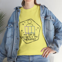 Funny DnD Shirt "DM is Secretly My Therapist" TShirt Tee for any RPG player