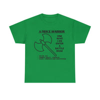 TSHIRT BARBARIAN TEE D&D - Pick your color, up to 5x sizing!