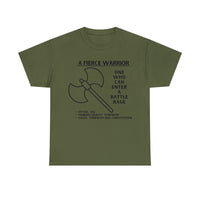 TSHIRT BARBARIAN TEE D&D - Pick your color, up to 5x sizing!