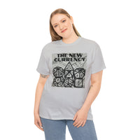 Shirt "THE NEW CURRENCY" D&D Shirt Funny Dice Shirt  -  Pick Your Color, Up to 5x Sizing!