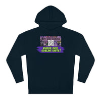 Where Dice Goblins Unite! Hoodie - Esty Way Gaming Hooded Sweatshirt with pocket - Pick Your color, UP TO 5X SIZING!