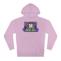 Where Dice Goblins Unite! Hoodie - Esty Way Gaming Hooded Sweatshirt with pocket - Pick Your color, UP TO 5X SIZING!