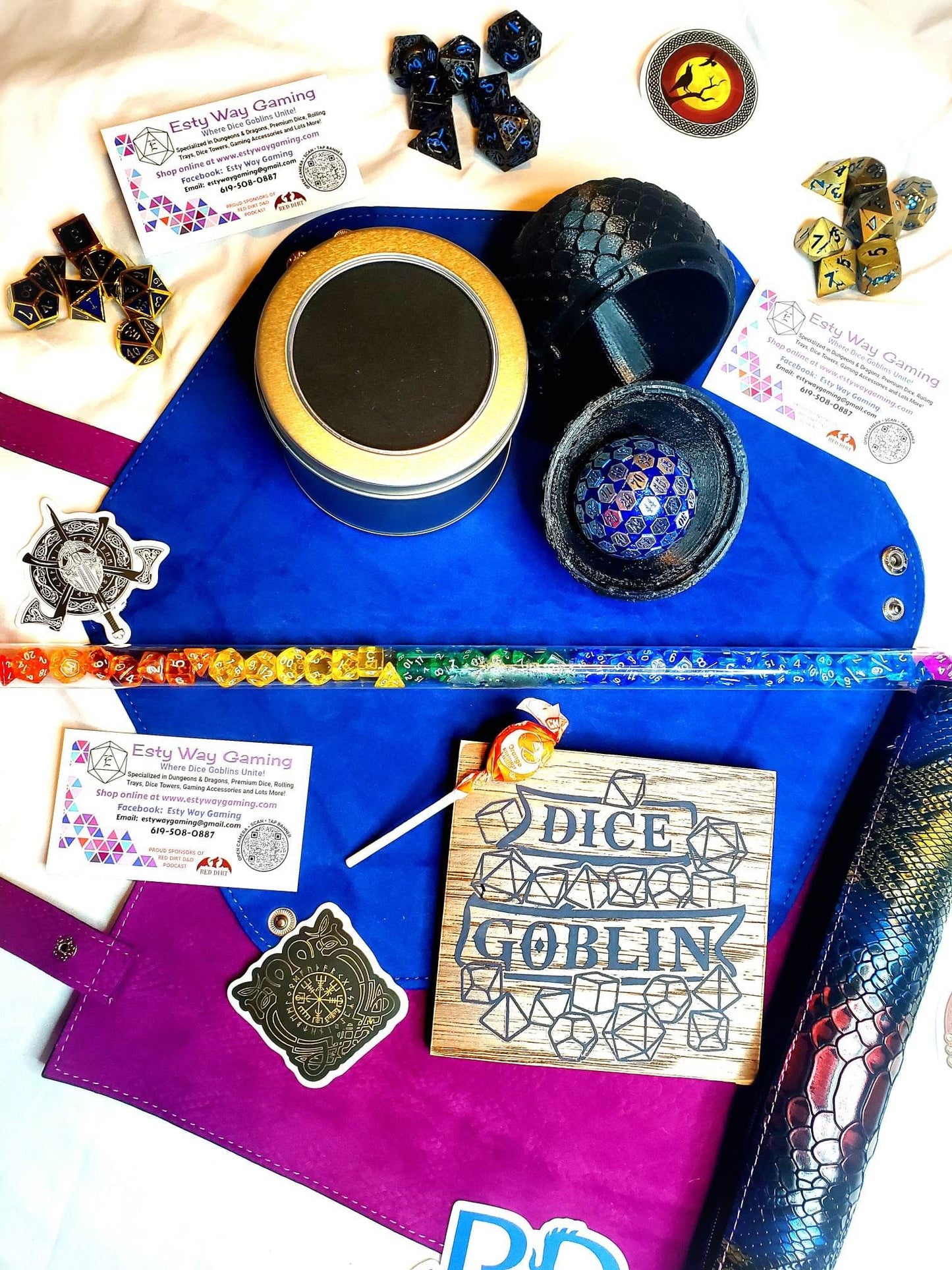 Premium Mystery Dice Box – Resin Dice Set & D&D RPG Gift