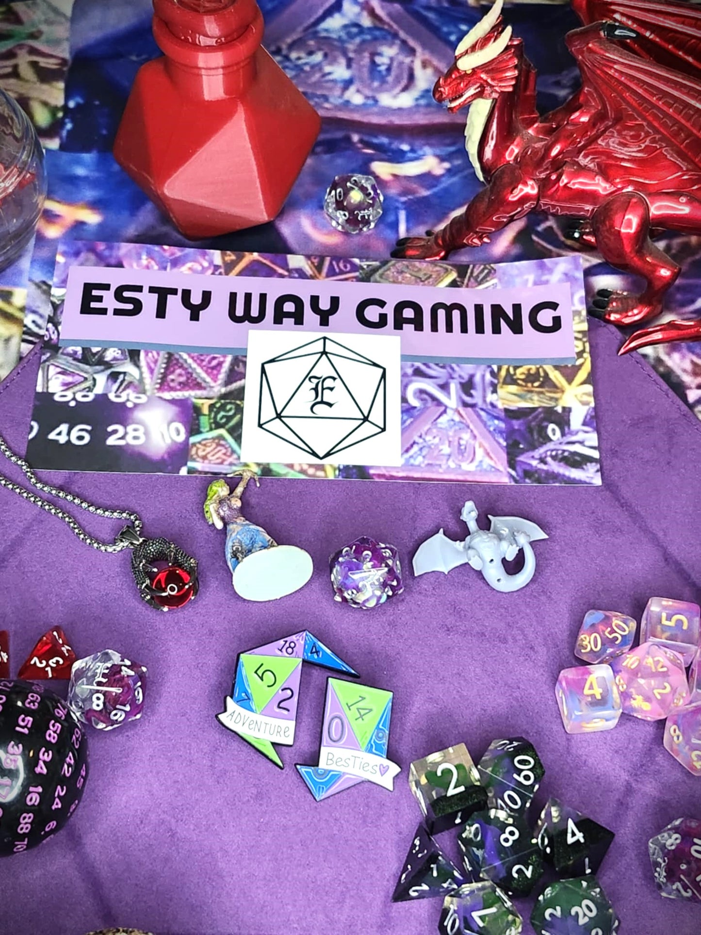Premium Mystery Dice Box – Resin Dice Set & D&D RPG Gift