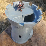 3D-Printed Chonky Dice Rolling Tower with Jail Cell for your Naughty Dice!