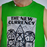 "The New Currency" Funny Dice Mens Tank Top Gift - Lime Green Jersey, ,Up to 5XL