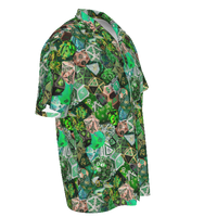 New! Dice Collage Hawaiian Shirt Green / Gold / Silver - UP TO 6XL Tall!