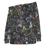 New! Women's Dice Off-Shoulder Collage Blouse -BLACK- D&D Dice Sizing through 6XL
