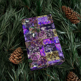 D&D Giftwrap of Purple Dice Galore Premium Sheets of 30x144 inches printed Wrapping Paper Satin Finish