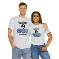 TShirt Funny D20 "Prescribed More Vitamin D20 Doc knows Best" DICE Tee D&d - Pick Color, Up To 5x Sizing!