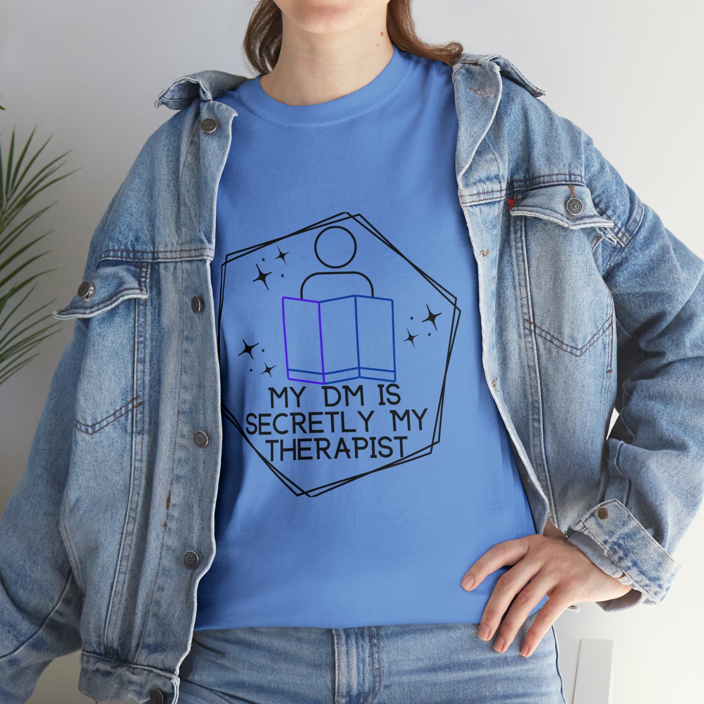 Funny DnD Shirt "DM is Secretly My Therapist" TShirt Tee for any RPG player