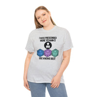 TShirt Funny D20 "Prescribed More Vitamin D20 Doc knows Best" DICE Tee D&d - Pick Color, Up To 5x Sizing!