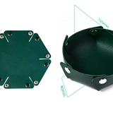Dice Tray Round Holding Game Dice Container Storage Compact Playing Dice Roller Button attachment