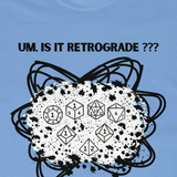 TShirt RETROGRADE DICE "Unfavorable Roll" Tee D&D - Pick Your Color, Up to 5x Sizing!