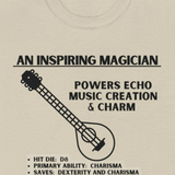 TSHIRT BARD TEE D&D - Pick your color, up to 5x sizing!
