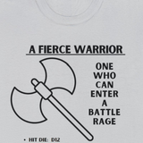 TSHIRT BARBARIAN TEE D&D - Pick your color, up to 5x sizing!