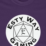 New! TSHIRT Esty Way Gaming Logo Tee -Pick Your Color! Now up to 5x!