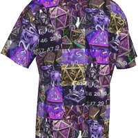 New! Purple Dice Hawaiian Shirt, up to 5XL!