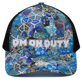 New! DM On Duty HAT, Pick your Color! DM Gift ballcap with mesh back, adjustable cap, baseball dice cap, Medium