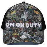 New! DM On Duty HAT, Pick your Color! DM Gift ballcap with mesh back, adjustable cap, baseball dice cap, Medium