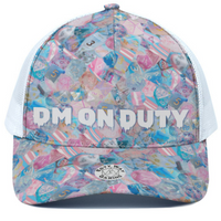 Dm On Duty Hat, Dm Gift With Black Mesh Back, Adjustable Cap, Rpg Fashion, Dungeon Hat, Baseball Dice Cap, Medium, Dice Lover Gift