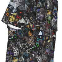 New! Dice Collage Hawaiian Shirt - Black Mix Dice