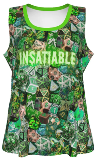 On Sale! Green Hawaiian Shirt, Men Dice DnD, RPG, Gaming Shirt, Gift for DnD Player, Fun RPG Shirt, DM Wedding Gift, DnD Wedding, rpg Gift