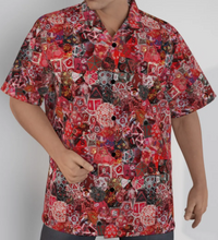 New Red Hawaiian Shirt, Men Dice DnD, RPG, Gaming Shirt, Gift for DnD Player, Fun RPG Shirt, DM Wedding Gift, DnD Wedding, rpg Gift (Copy)