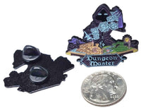 Dungeon Master Lapel Pin 2" diameter, DM Gift, Dungeon Master Accessory, Gift for RPG
