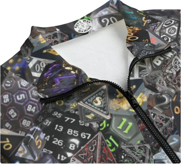 New! Black Collage Hawaiian Shirt, Mens Dice DnD, RPG, Gaming Shirt, Gift for DnD Player, Fun Shirt, DM Wedding Gift, DnD Wedding, rpg Gift