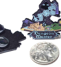 Dungeon Master Lapel Pin 2" diameter, DM Gift, Dungeon Master Accessory, Gift for RPG