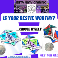 Adventure Besties 2" Pin Set in Vibrant Blue, Lime Green and Purple Pins, Butterfly Clasp Pin, Unique Enamel Pins, Gift for Best Friends