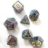 NEW! "Chonky" Metallic Rainbow Rivets Dice Set