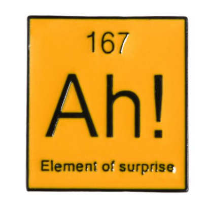 Ah! Funny Element of Surprise Pin
