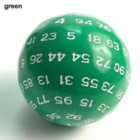 Resin D100 Green with White Numbering