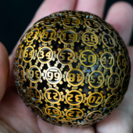 Hollow Steam Punk Gears Antique Brass Metal, Hollow D100