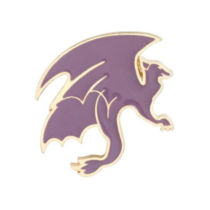 Sparkly Purple Dragon Pin