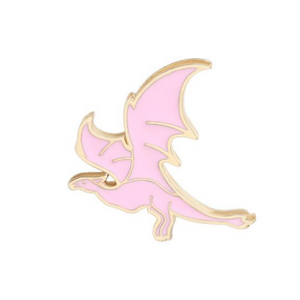 Sparkly Pink Dragon Pin