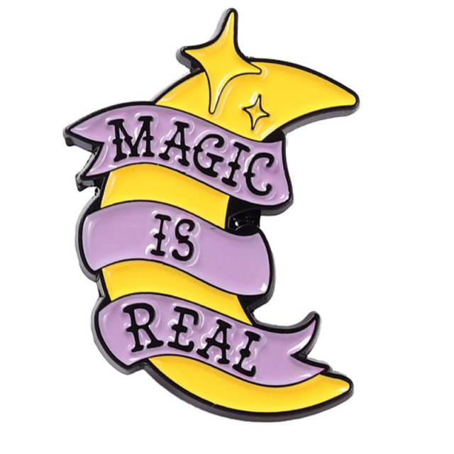 Magic Is Real Pin, Moon Magic Pin, Real Magic Pin, Gift for Magic Foll ...