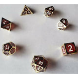 Hybrid - Resin & Metal Red Dice set, So Impressive!